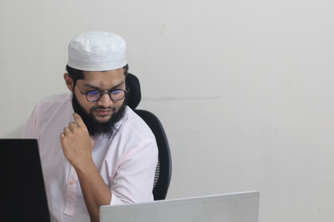Website designer is working on monitor in bangladesh